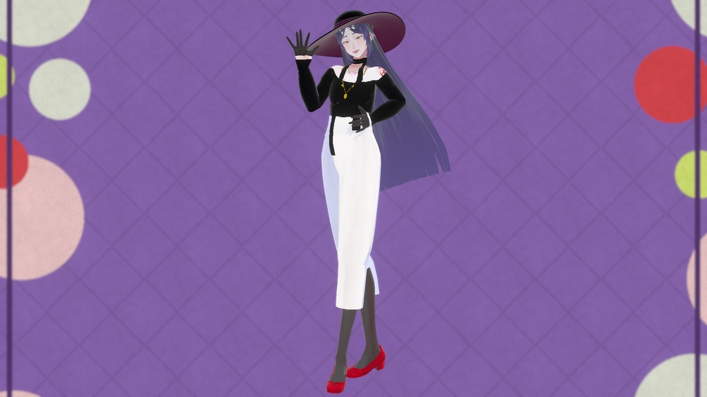 VRoid用アクセサリー フロッピーハット(ブリムハット) VRoid Accessory Floppy Hat (Brim Hat)