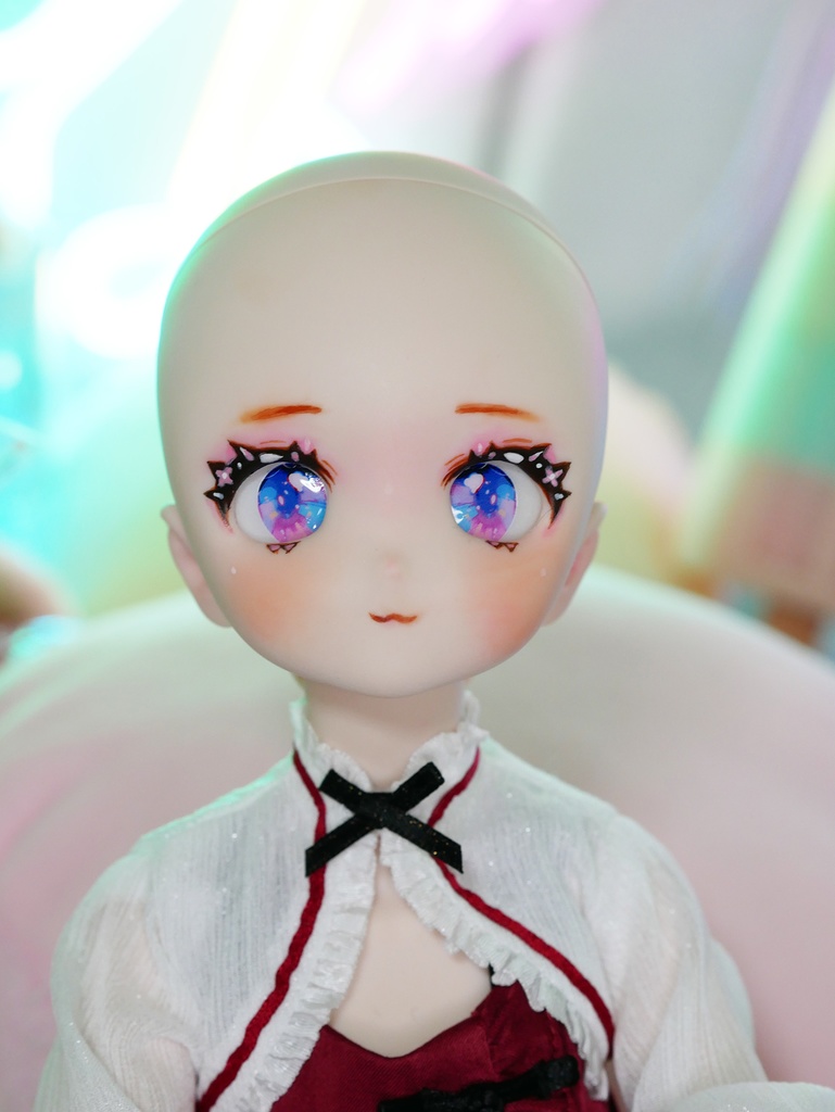 【ぜりぽこ】DDH-27(SW肌)レジン盛り カスタムヘッド+碁石アイ(難あり)