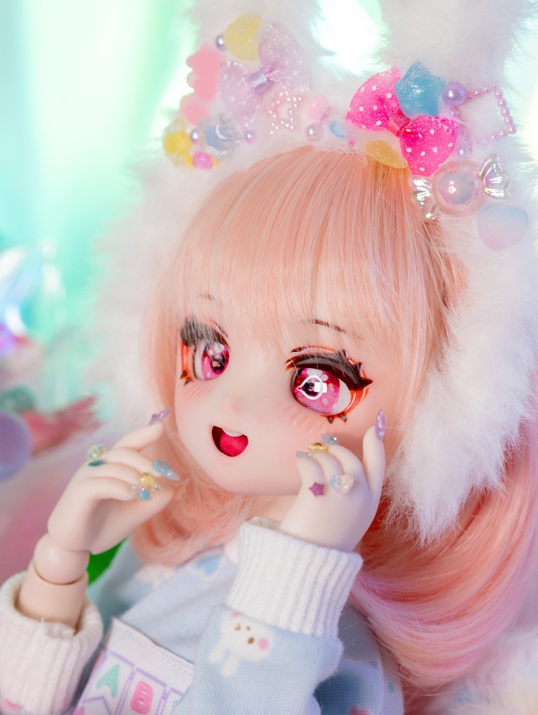 【ぜりぽこ】DDH-28(SW肌)レジン盛り カスタムヘッド+開口+碁石アイ2種(難あり)