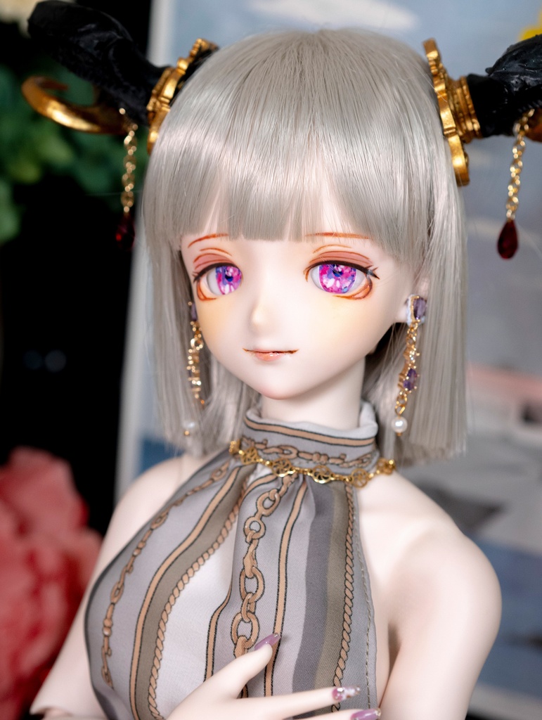 DDH-09(SW肌)レジン盛り カスタムヘッド+碁石アイ2種(難あり)