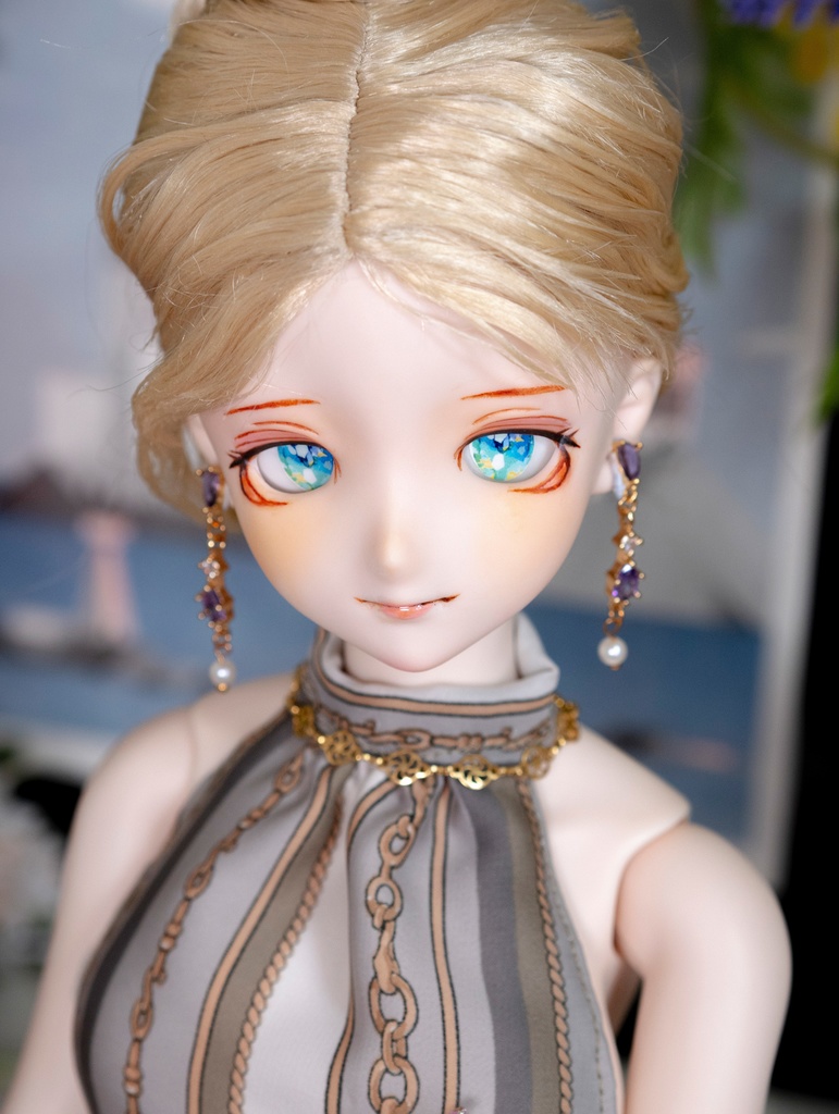 DDH-09(SW肌)レジン盛り カスタムヘッド+碁石アイ2種(難あり)