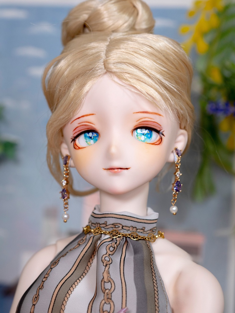 DDH-09(SW肌)レジン盛り カスタムヘッド+碁石アイ2種(難あり)