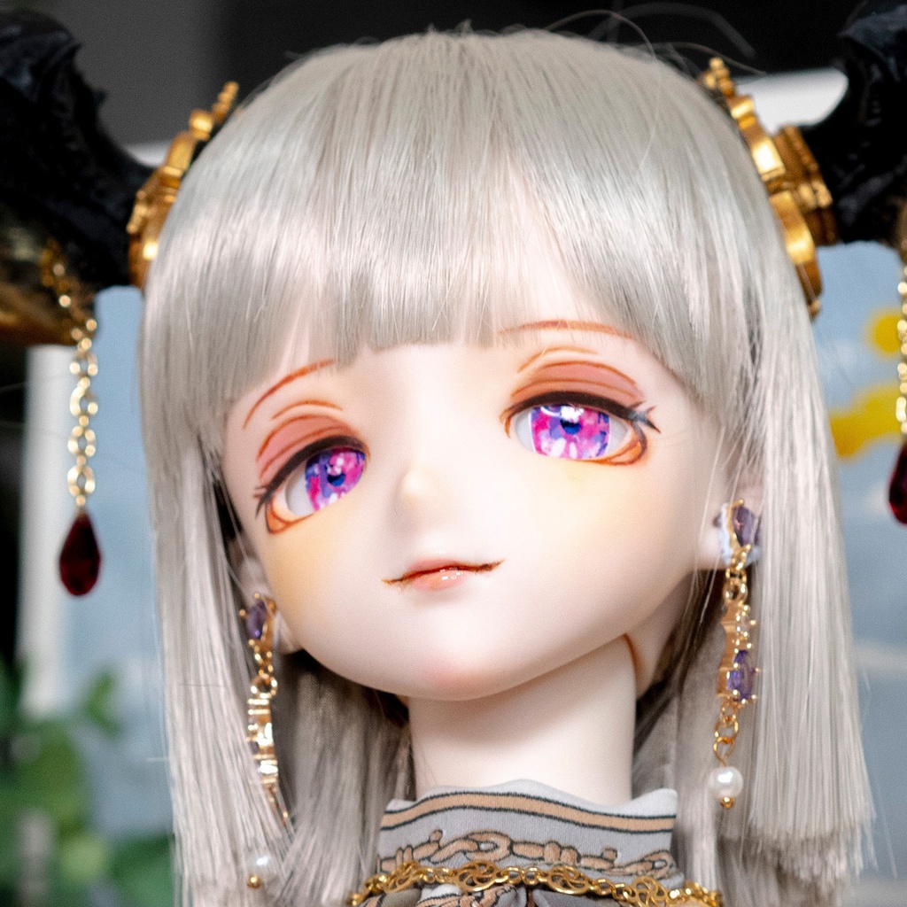 DDH-09(SW肌)レジン盛り カスタムヘッド+碁石アイ2種(難あり)