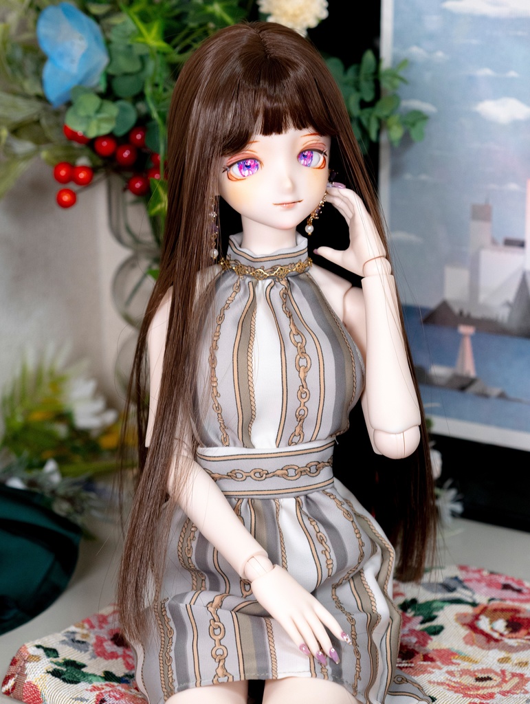 DDH-09(SW肌)レジン盛り カスタムヘッド+碁石アイ2種(難あり)