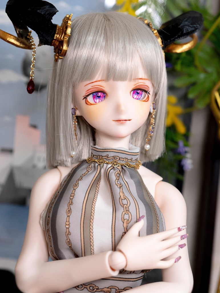 DDH-09(SW肌)レジン盛り カスタムヘッド+碁石アイ2種(難あり)