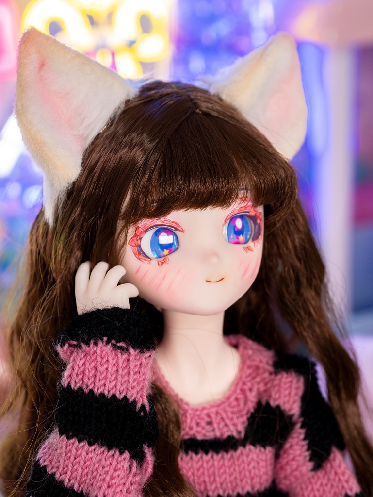 DDH-10(SW肌)ソフビ盛り カスタムヘッド+碁石アイ(難あり)