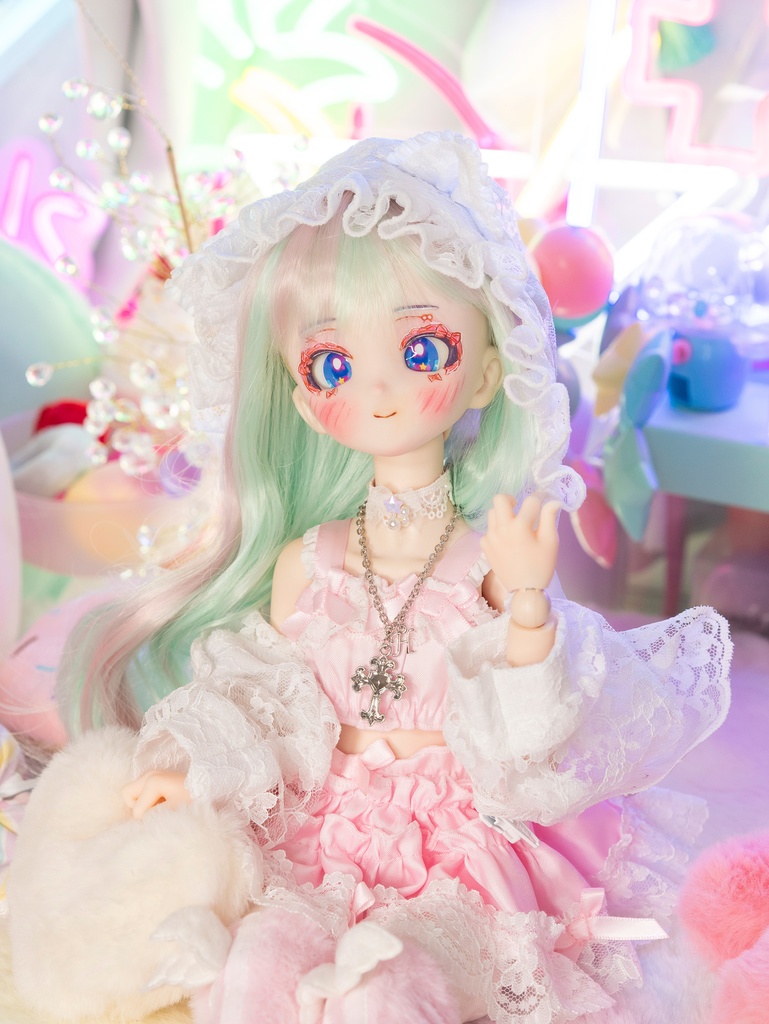 DDH-10(SW肌)ソフビ盛り カスタムヘッド+碁石アイ(難あり)