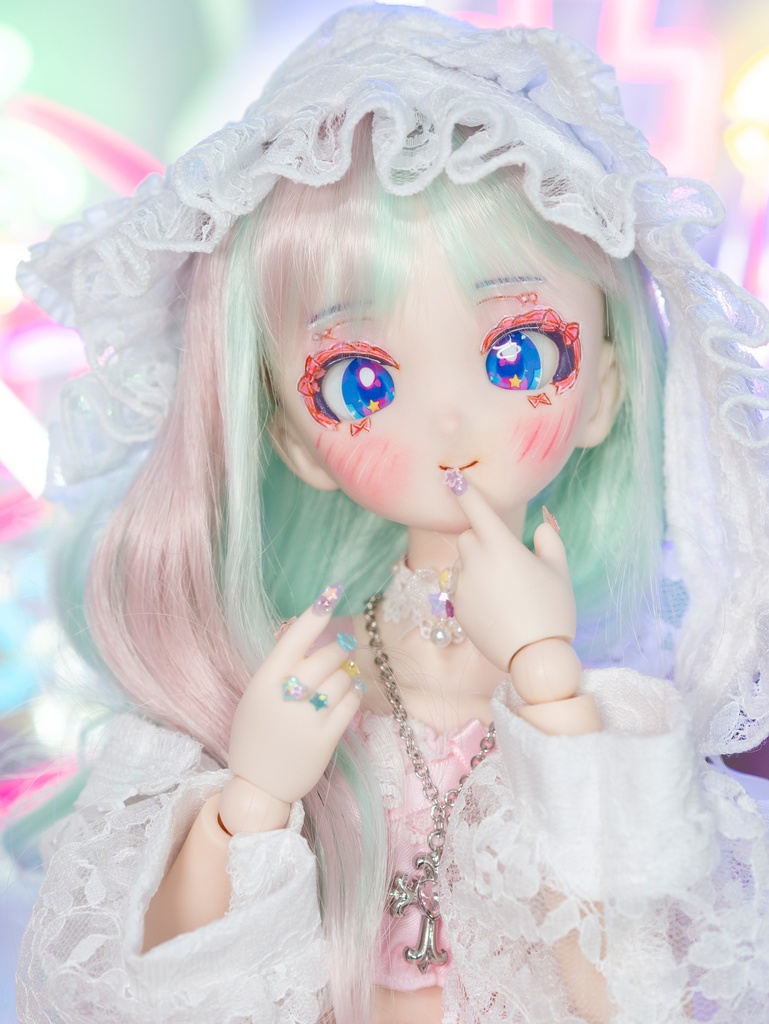 DDH-10(SW肌)ソフビ盛り カスタムヘッド+碁石アイ(難あり)