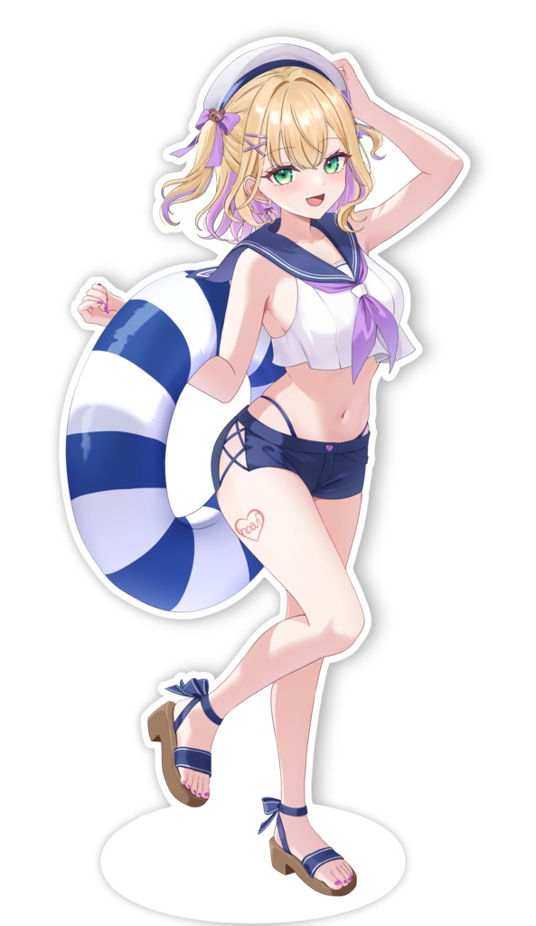 非公式】ぶいすぽっ！胡桃のあマリンセーラー水着アクスタ