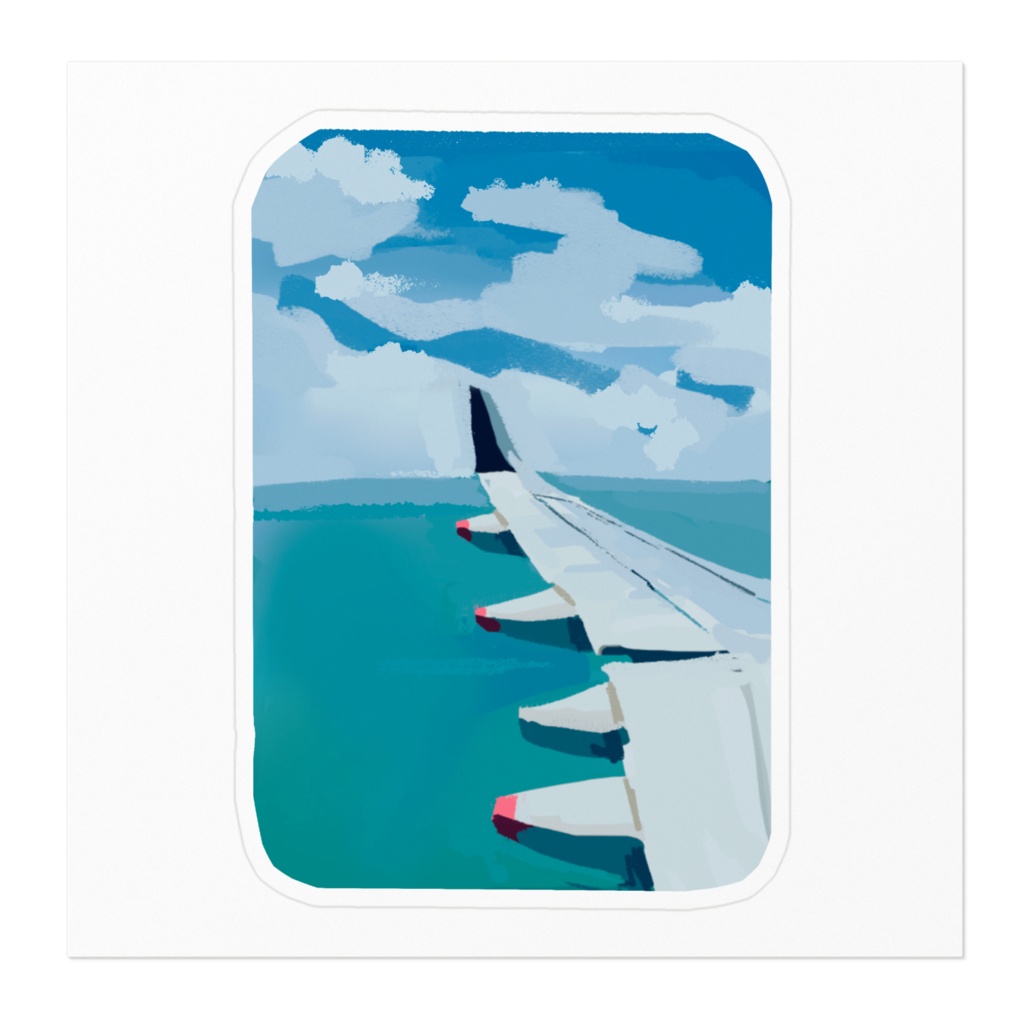 飛行機ステッカー①