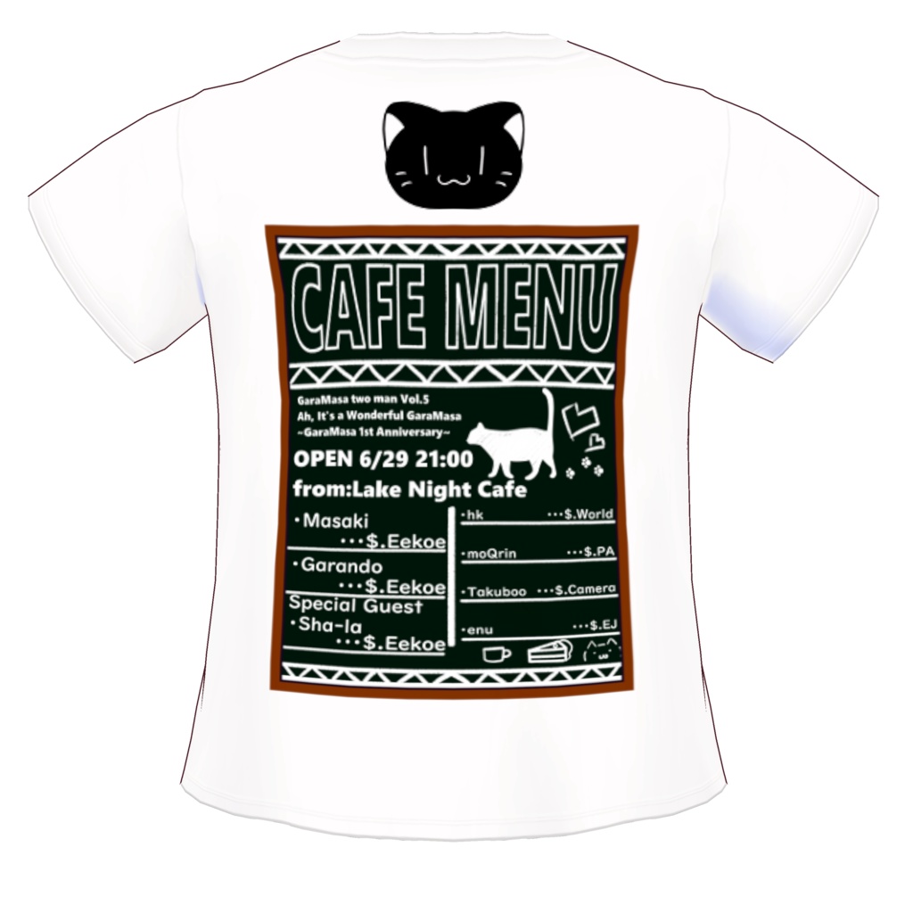 【がらまさツーマンVol.5】嗚呼、素晴らしきがらまさ【1周年LIVE】LIVETシャツ