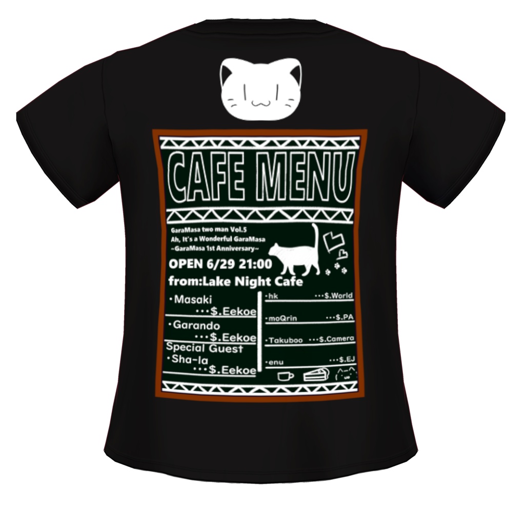 【がらまさツーマンVol.5】嗚呼、素晴らしきがらまさ【1周年LIVE】LIVETシャツ