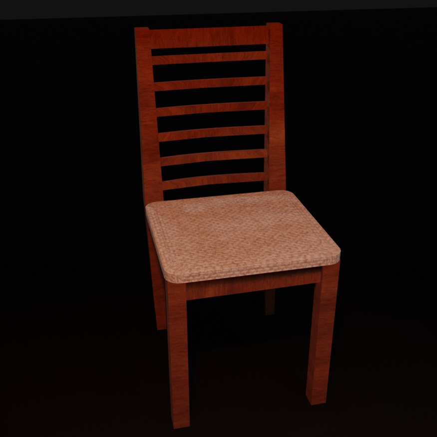 カフェにある椅子『blender3Dモデル』
