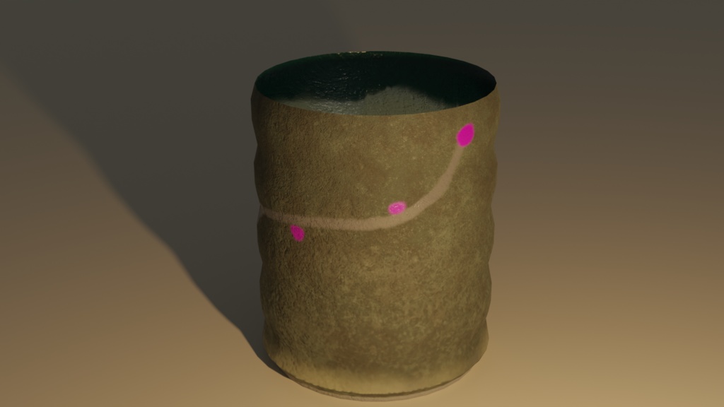 湯呑『Blender3Dモデル』