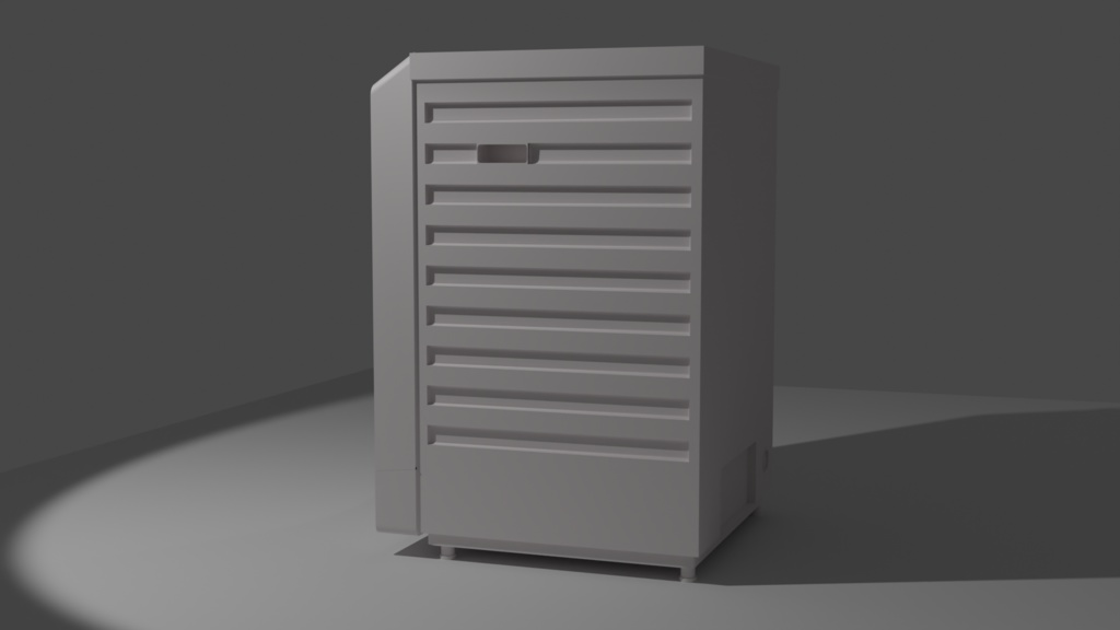 洗濯機(軽量版)『blender3Dモデル』