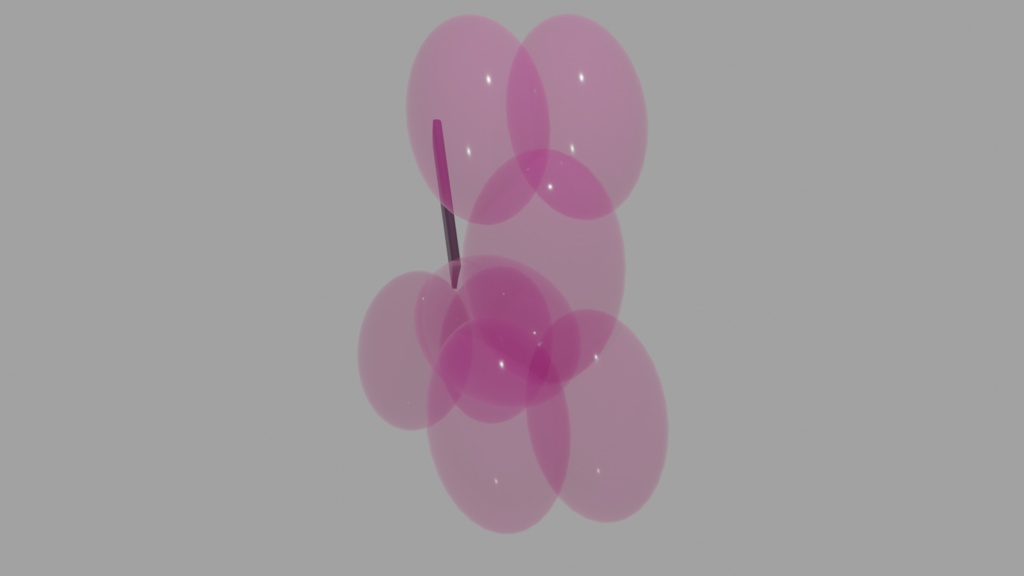 風船アート『blender3Dモデル』