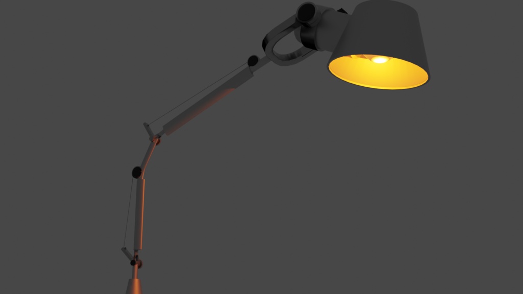 デスクランプ『blender3Dモデル』