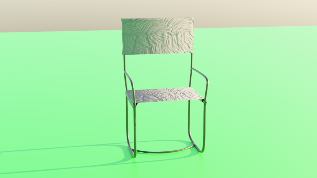 キャンプチェア『blender3Dモデル』