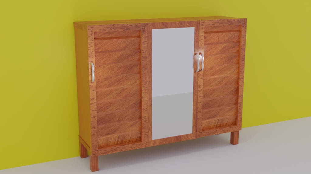 靴箱『Blender3Dモデル』