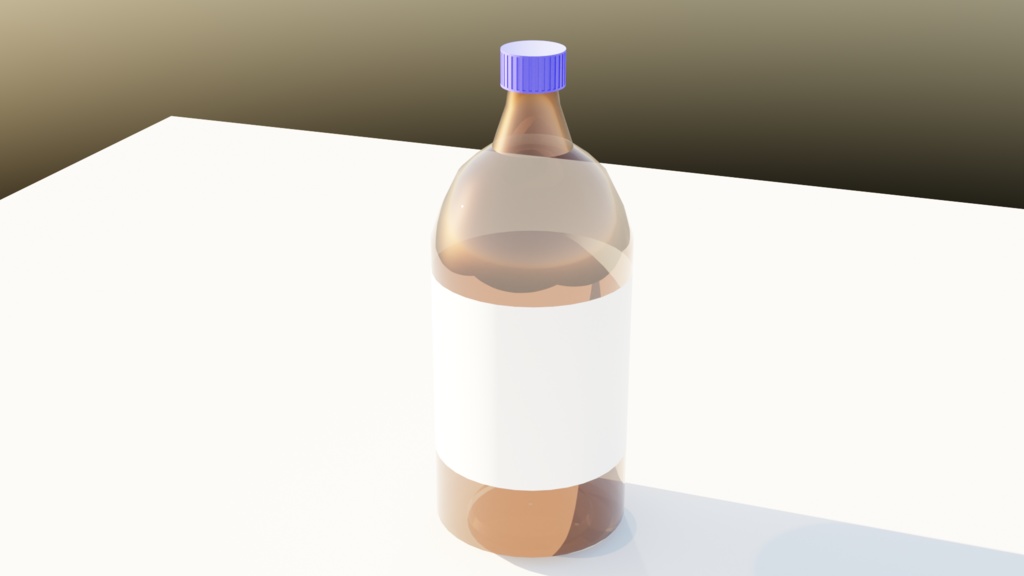 薬品瓶『Blender3Dモデル』