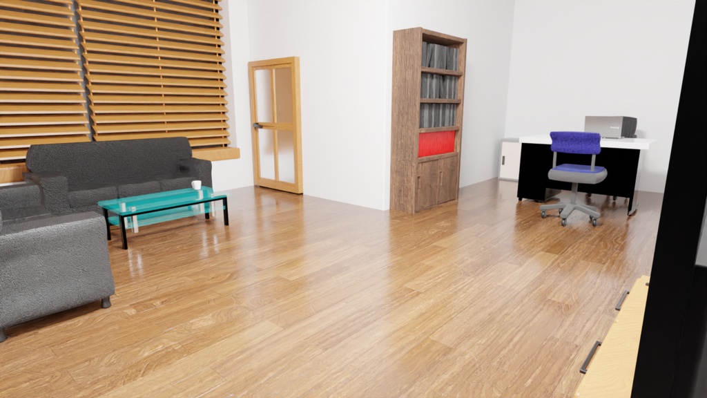 小さな事務所『Blender3Dモデル』