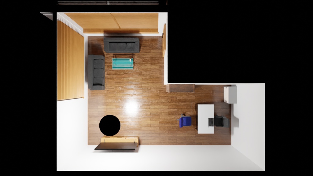 小さな事務所『Blender3Dモデル』