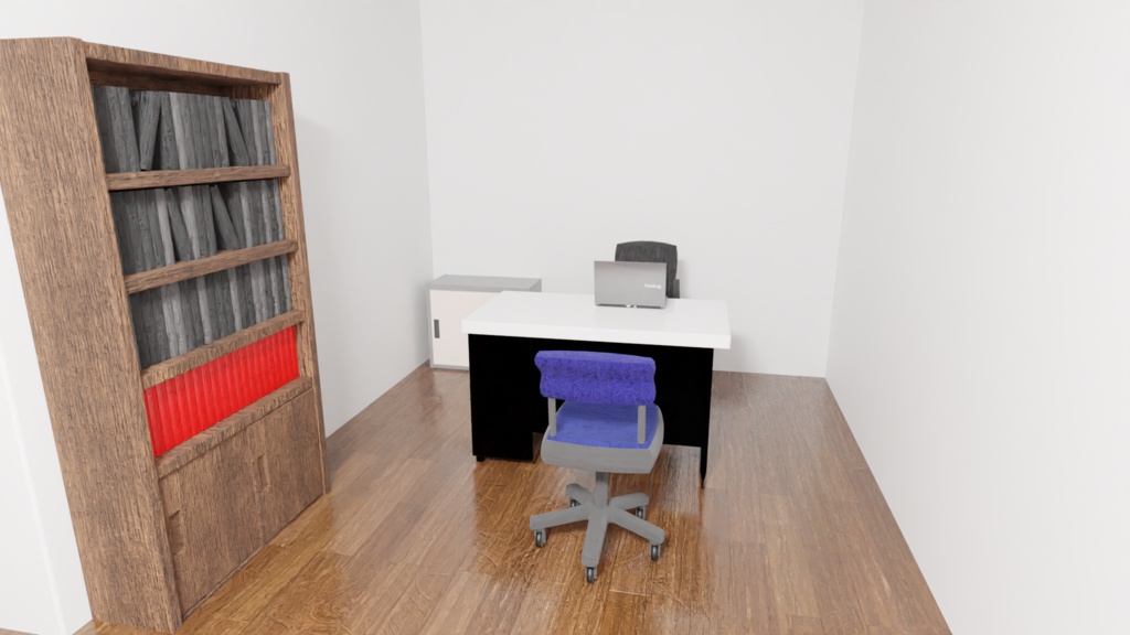 小さな事務所『Blender3Dモデル』