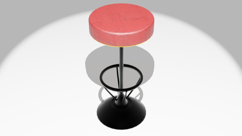 とあるBARの椅子『Blender3Dモデル』