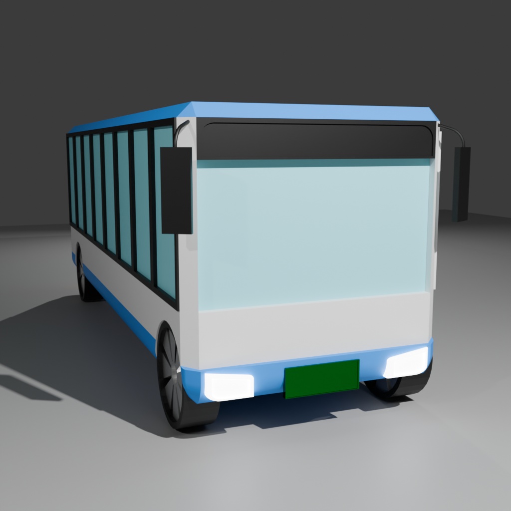 バス『Blender3Dモデル』