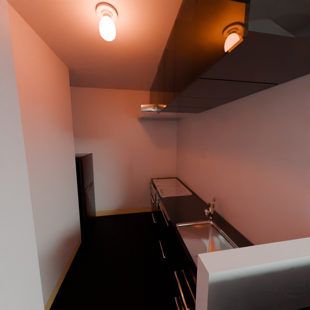 一人暮らしの部屋『Blender3Dモデル』