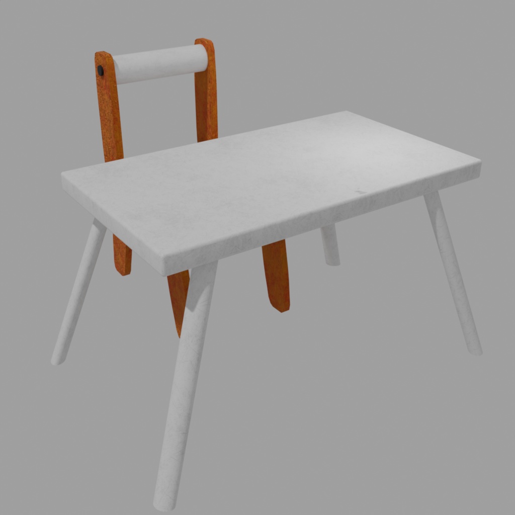 子供用机『Blender3Dモデル』