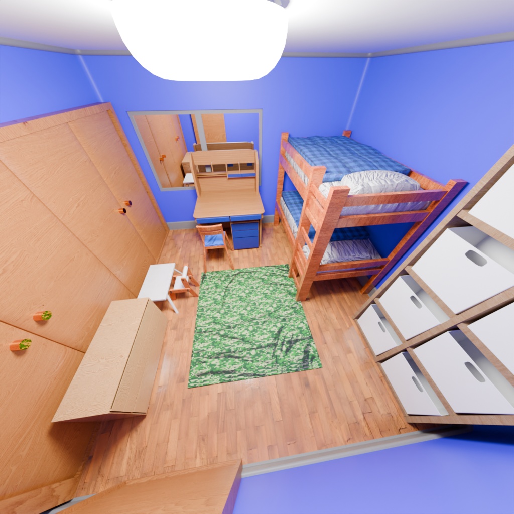 子供部屋『Blender3Dモデル』