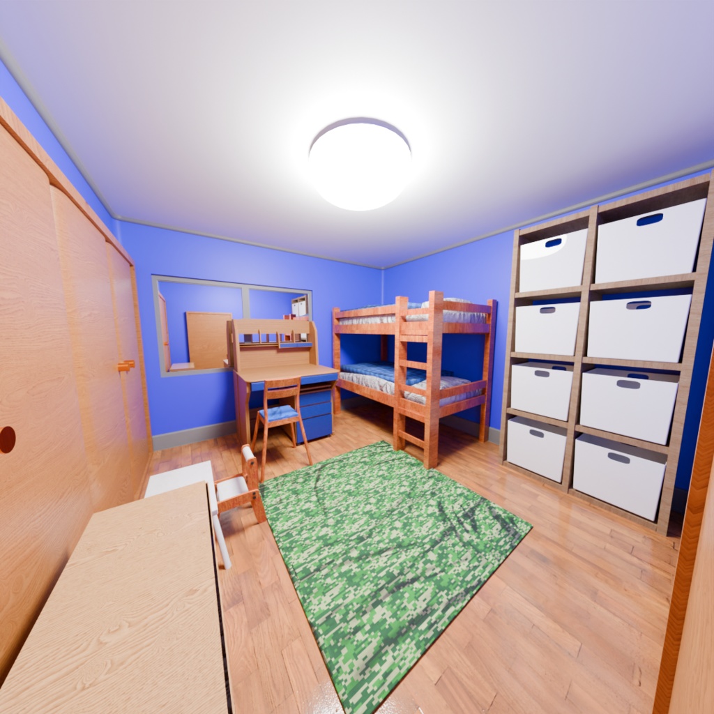 子供部屋『Blender3Dモデル』