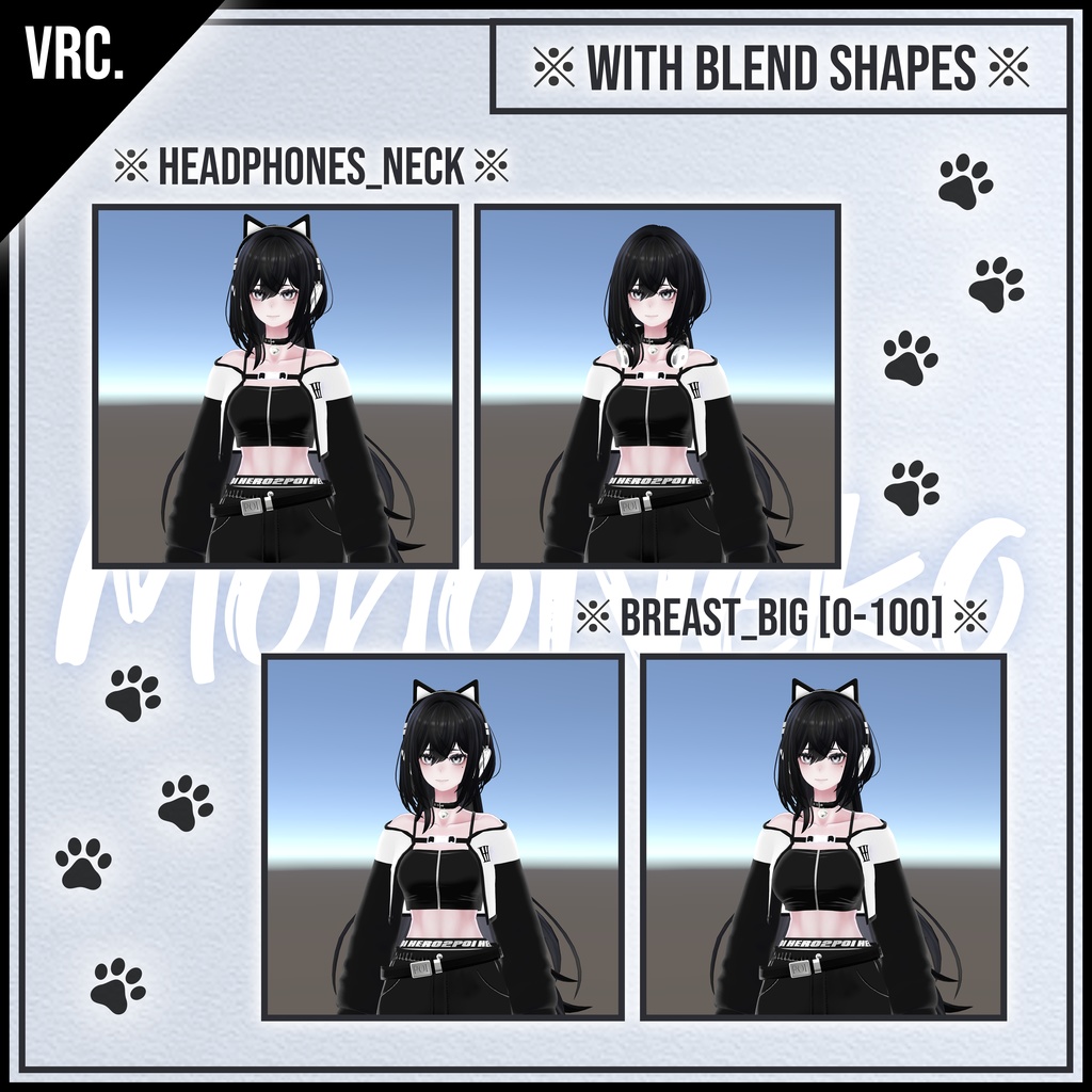 MonoNeko_Street Mood Package / 衣装 [VRC] 【for Shinra
