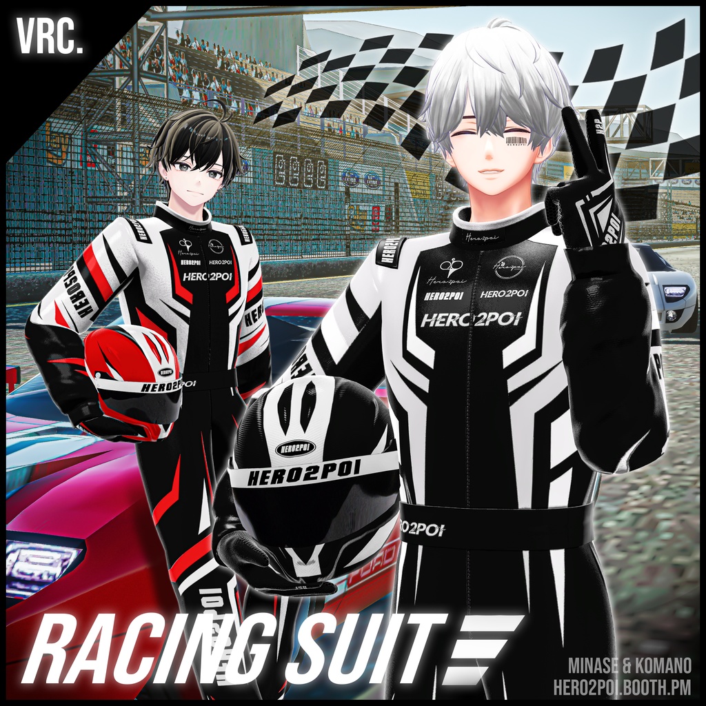 Racing Suit Package_🏁【for Minase, Komano】 / 衣装 [VRC]