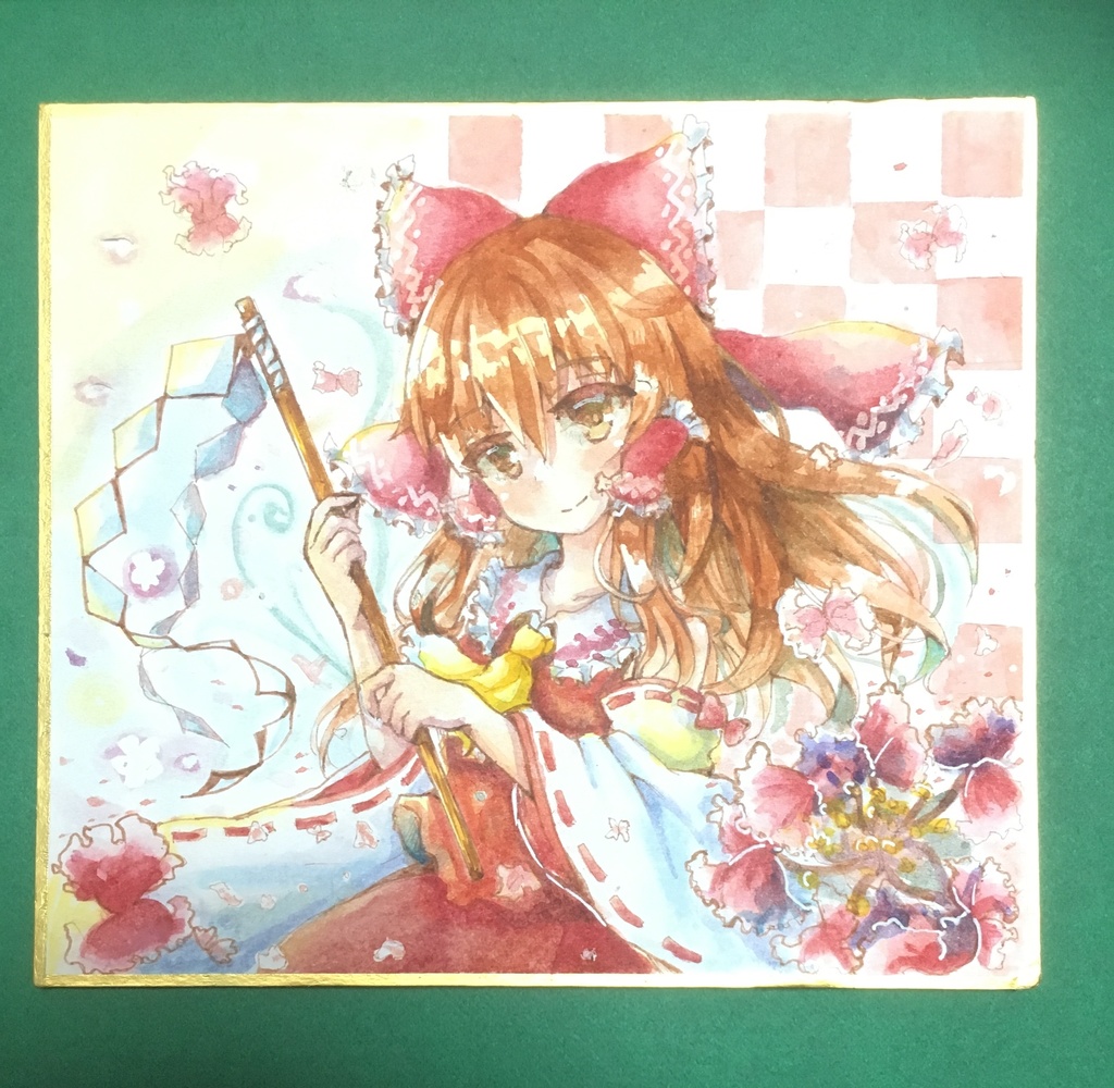 【小色紙原画】博麗霊夢