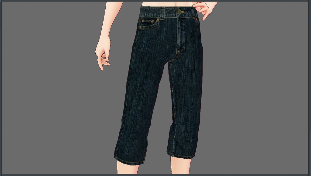 デニムパンツテクスチャ2種セット【VRoid】