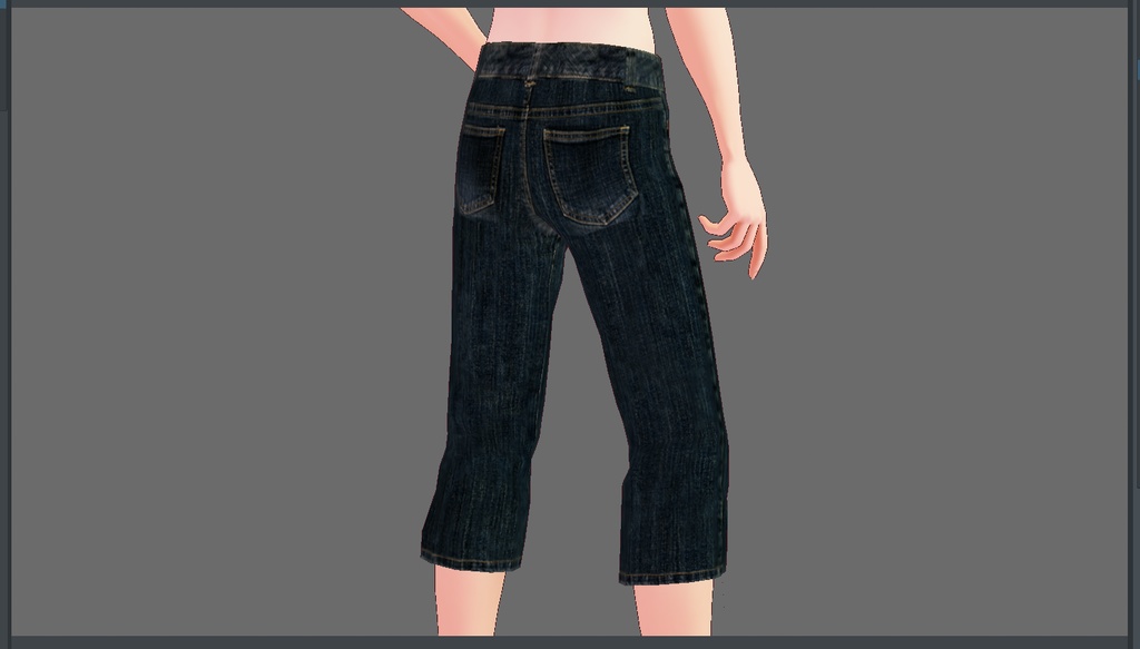 デニムパンツテクスチャ2種セット【VRoid】