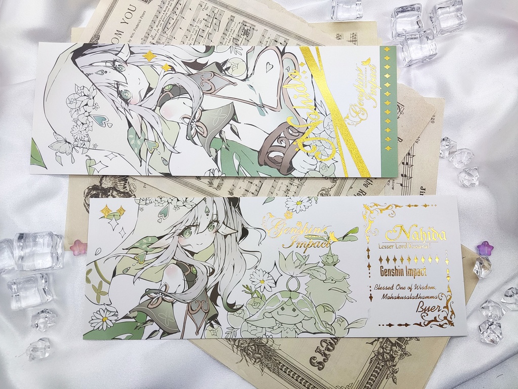 【在庫あり】原神 俗世の七執政 キャラ箔押しチケット