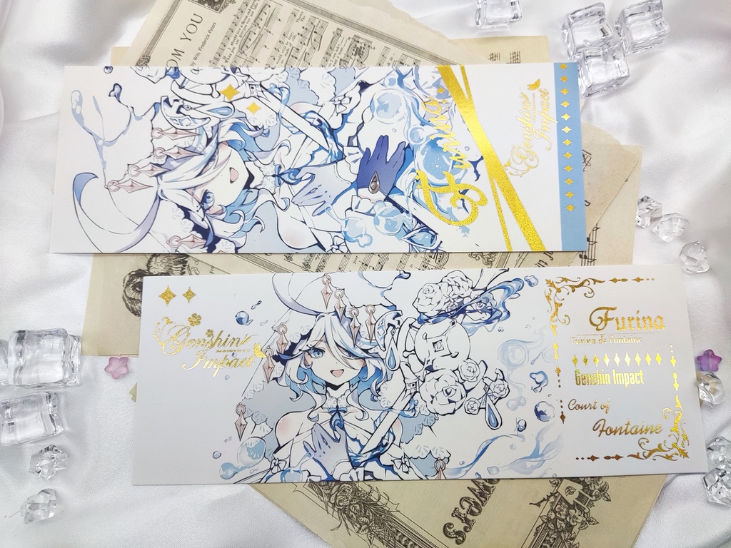 【在庫あり】原神　俗世の七執政　キャラ箔押しチケット　