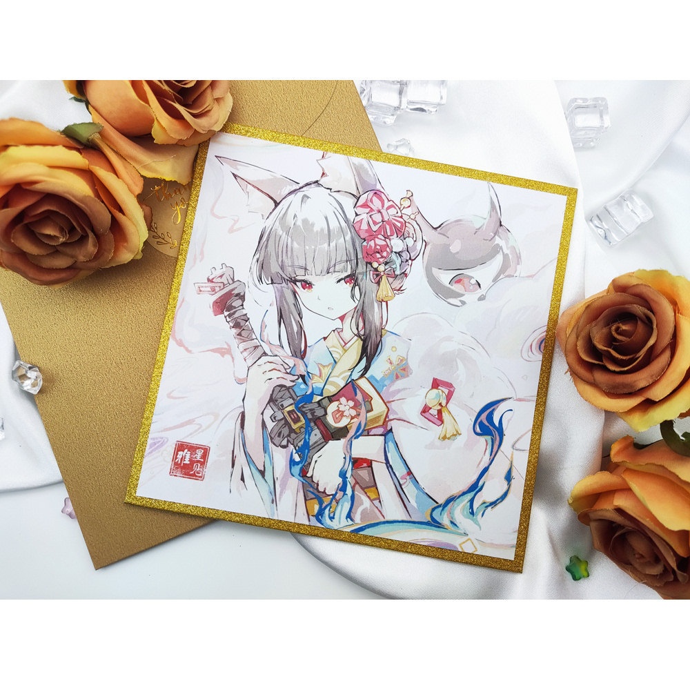 【在庫あり】ゼンレスゾンゼロ キャラ色紙/箔押しチケット