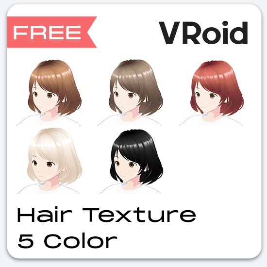 [VRoid,Free] Essential Hair Color Pack