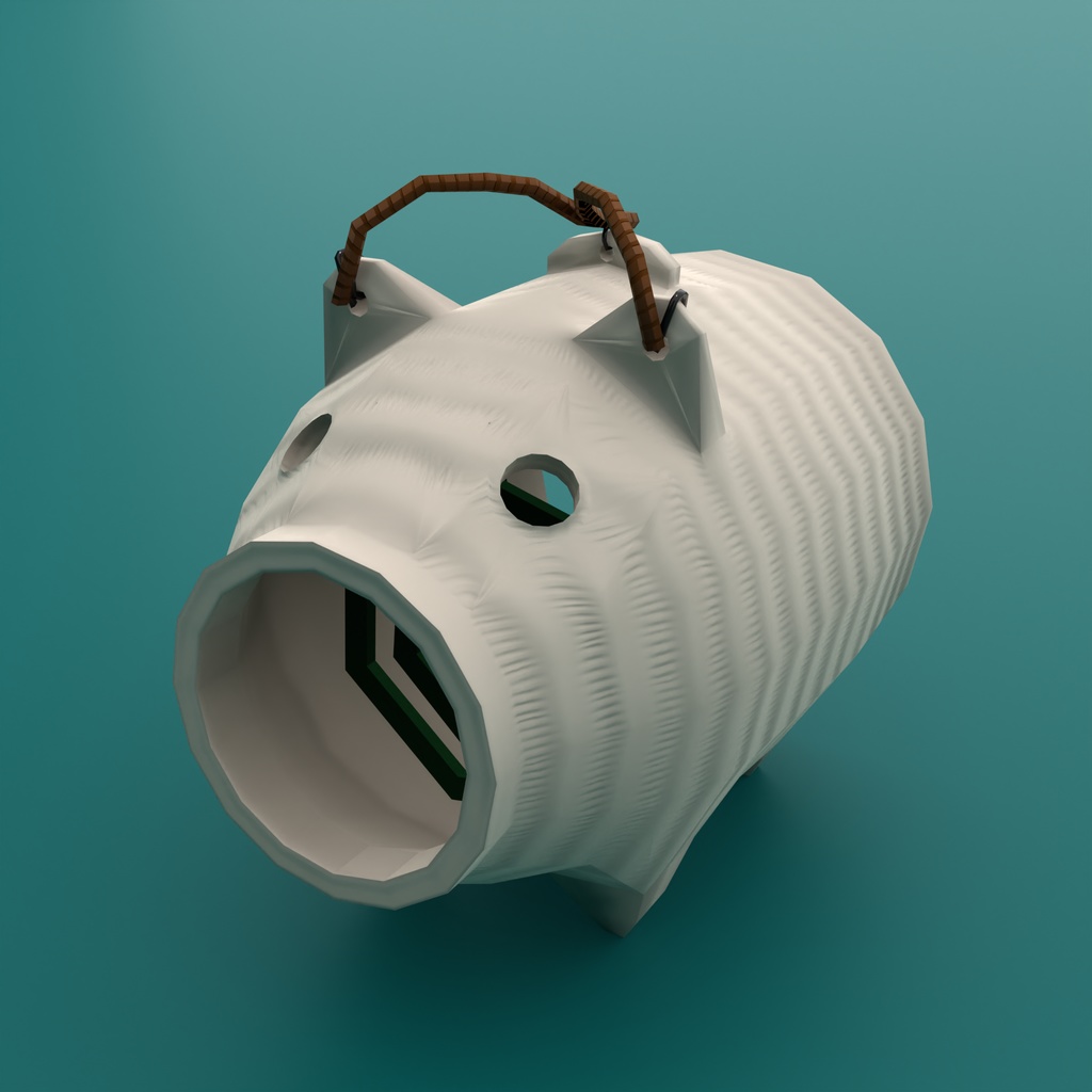 蚊取り豚(スイッチOnで蚊取り線香に火が付き煙がでます)