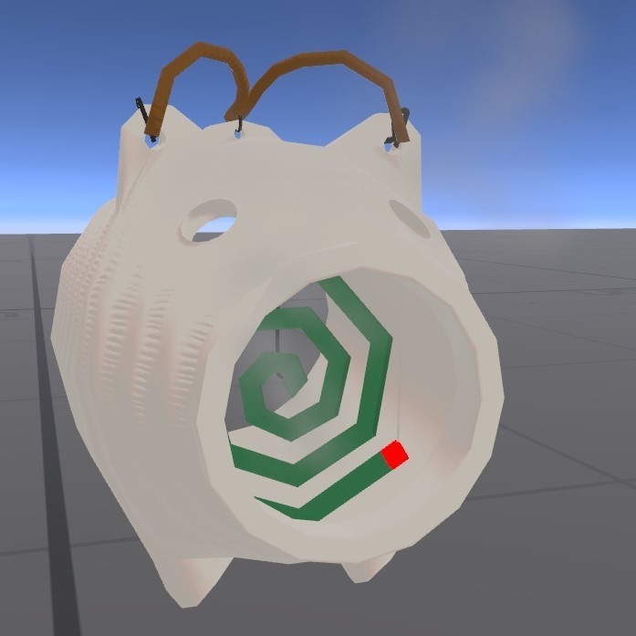 蚊取り豚(スイッチOnで蚊取り線香に火が付き煙がでます)