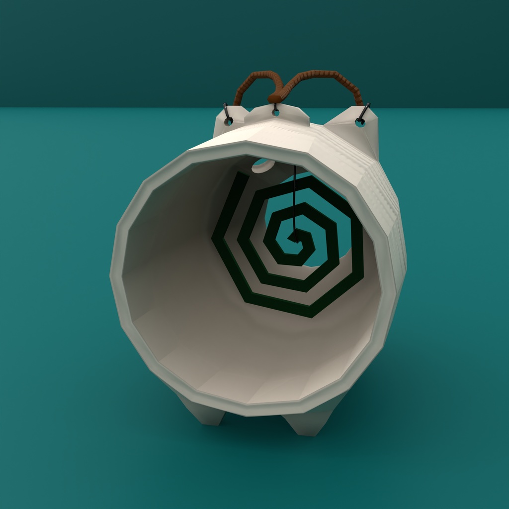 蚊取り豚(スイッチOnで蚊取り線香に火が付き煙がでます)