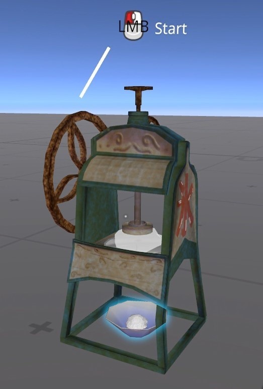 レトロかき氷機(スイッチOnで削り器部分が回ります)