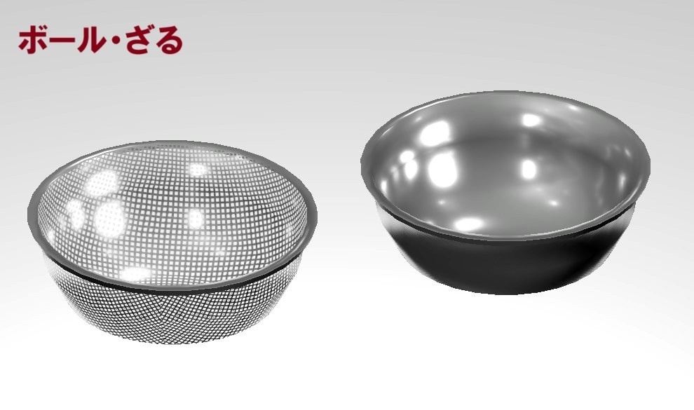 中華料理道具セット(3Dモデル/VRChat対応)