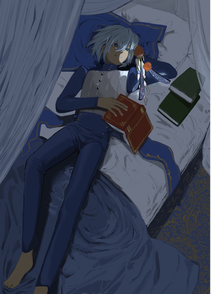 【主ガリ】静謐なる夜に
