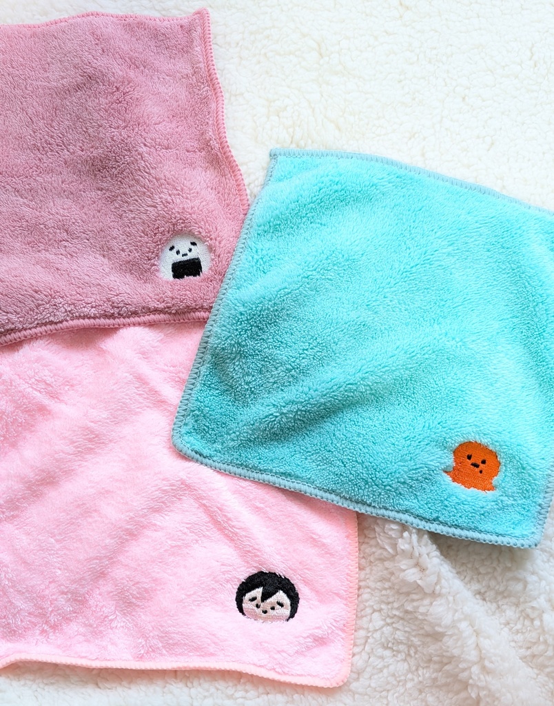 ふあふあ刺繍ハンカチ