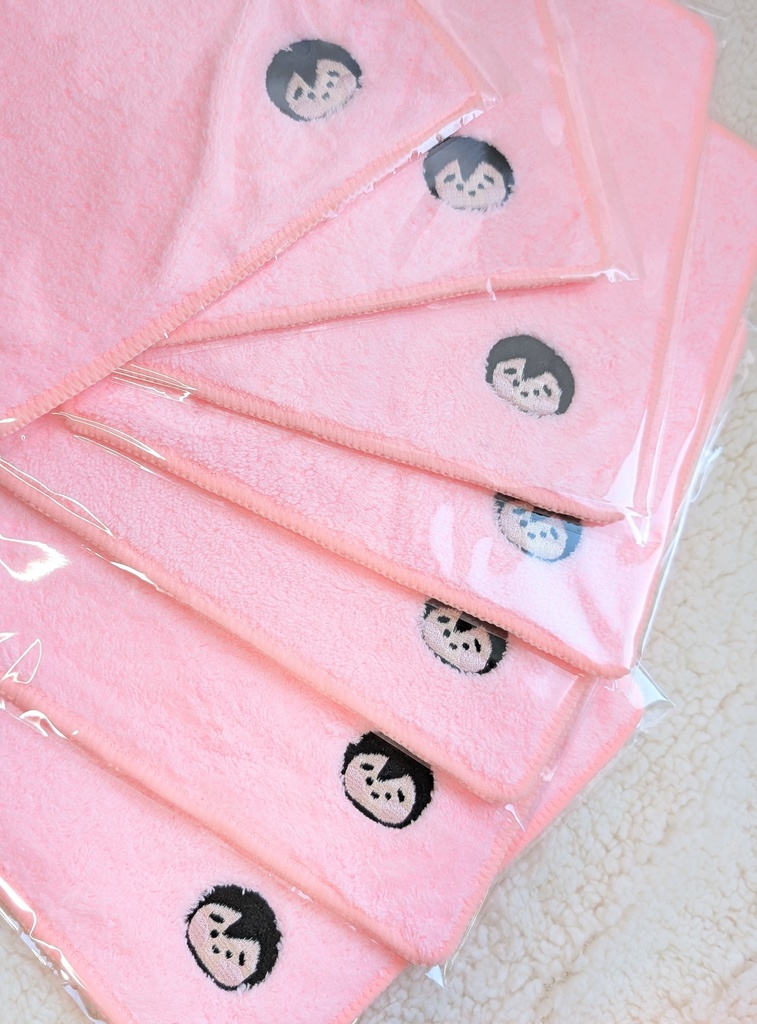 ふあふあ刺繍ハンカチ